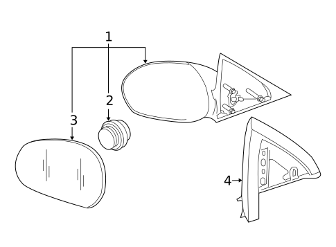 Outside Mirrors for 2010 Ford Escape #0