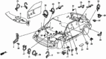 90153SB6003 - Electrical/Exhaust/Heater/Fuel: BOLT, GROUND (6X12) (ZN) for Honda Image