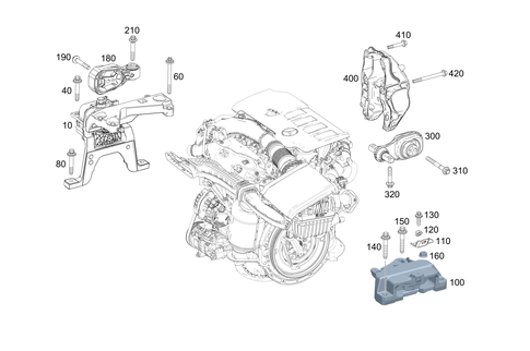 Engine Suspension for 2021 Mercedes-Benz A35 AMG #0