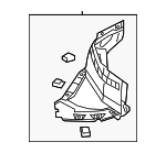 8W6853887Q - Body: Liner Extension for Audi: A5 Quattro, A5 Sportback Image