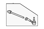 32106765236 - Steering: Tie Rod Assembly for BMW Image