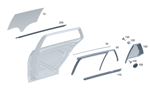 Rear Window System for 1985 Mercedes-Benz 300CD #0