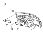 UZ101X7AC - Interior Trim: Visor, Right for Mopar Image
