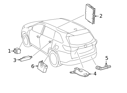 Keyless Entry Components for 2018 Toyota Highlander #0