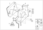 7129904553 - Audio, Navigation, Electronic Systems: Hex Nut with Plate for BMW Image