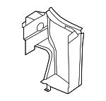 5G0117339 - Cooling System: Rear Duct for Volkswagen: Golf R Image