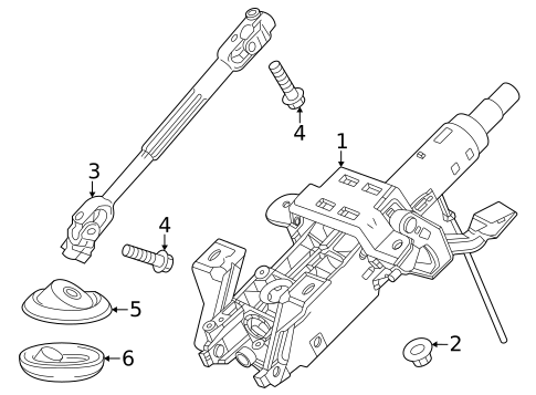 Steering Column Assembly for 2025 GMC Terrain #0