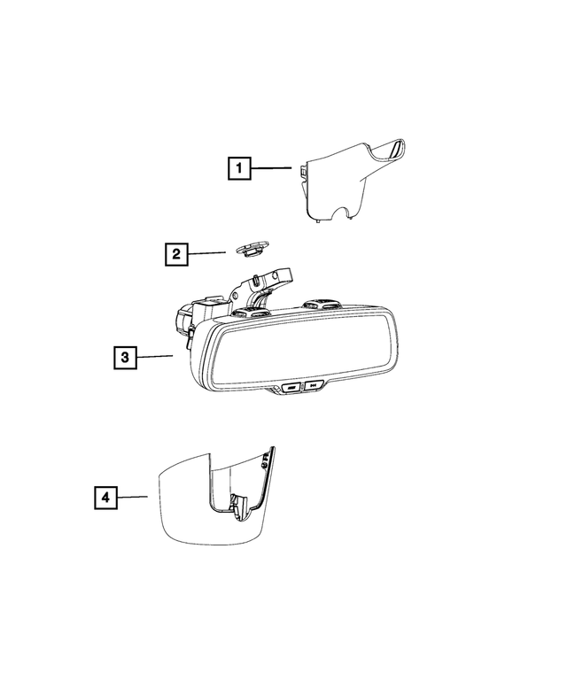 « 68096090AD – Glass : Intérieur Retroviseur pour Mopar Image »