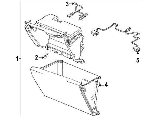 Glove Box for 2025 Cadillac Escalade #0