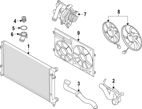 Water Pump for 2014 Audi allroad #2