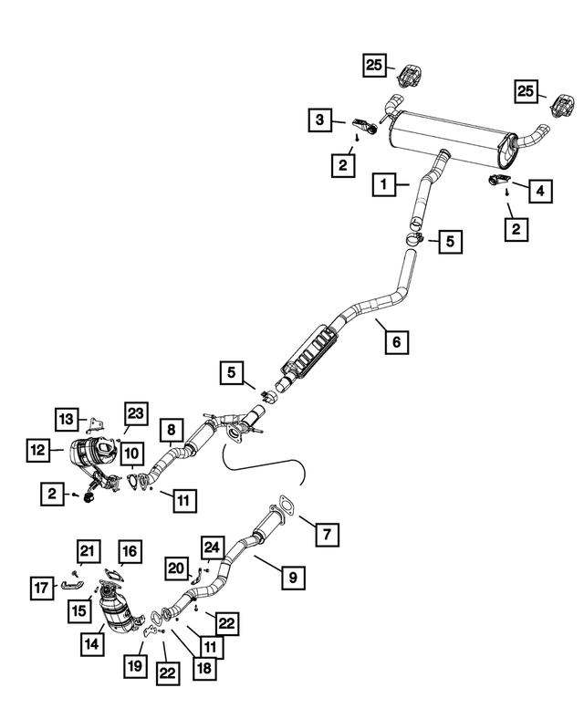 68357607AB - : Exhaust Front Pipe for Mopar Image