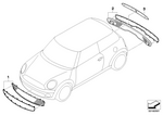 51112755465 - Retrofitting / Conversion / Accessories: Grill, Lower for Mini Image