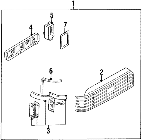 Combination Lamps for 1988 Nissan Maxima #0