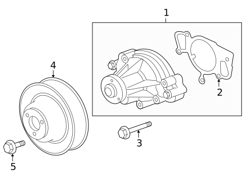 Water Pump for 2009 Jaguar XF #0