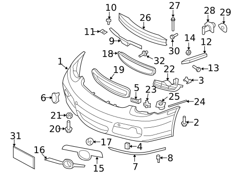 Bumper & Components - Front for 2006 Porsche Cayman #0