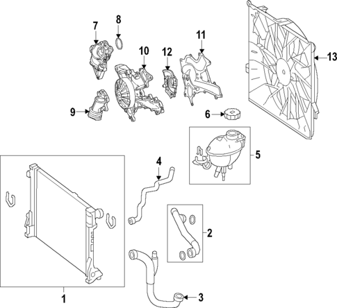 Cooling System for 2022 Mercedes-Benz C43 AMG #0