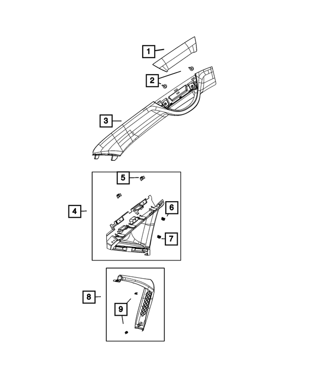 5RJ36PD2AB - Interior Trim: Screw Cover for Mopar Image image
