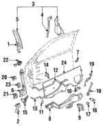 16601512 - Body: Lock Retainer Clip for Buick: Regal | Chevrolet: Lumina | Pontiac: Grand Am Image image