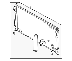 MZ690933 - : Advantage Select™ Condenser,2.4L|3.8L for Mitsubishi: Galant Image