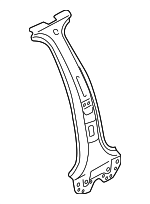 4H0809219B - Body: Center Pillar Reinforced for Audi Image