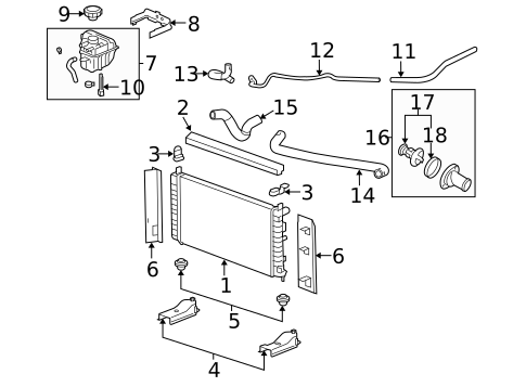 Thermostat & Housing for 2007 Chevrolet Malibu #0