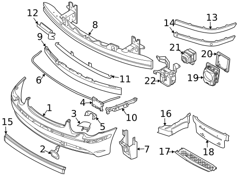 Bumper & Components - Front for 2002 BMW 745i #0