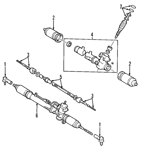 Steering Gear & Linkage for 1997 Toyota RAV4 #1