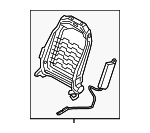 88410AA620 - Body: Seat Back Frame for Hyundai Image