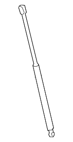 534500W251 - Body: Support Strut for Lexus: RC Turbo, RC200t, RC300, RC350 Image