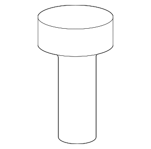 PAF008438 - Cooling System: Bumper Cover Support Rail Screw for Porsche Image