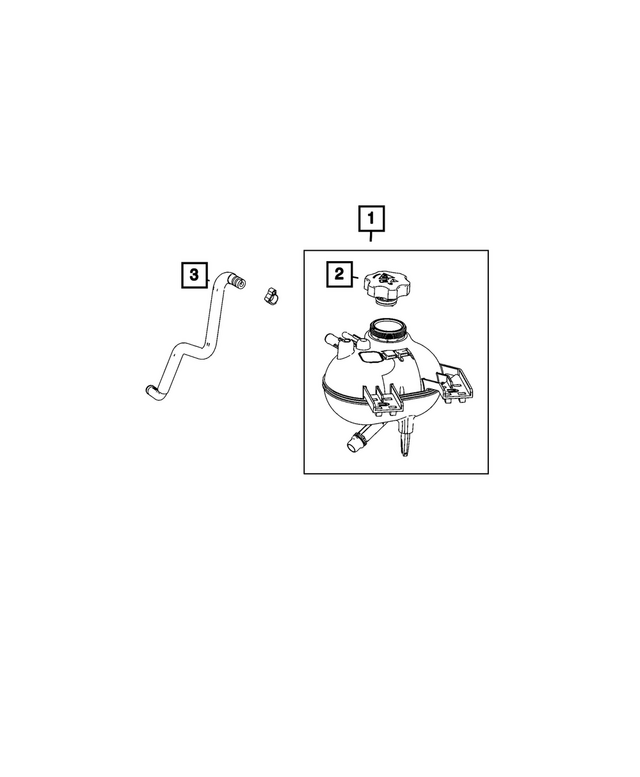 « 68439872AA – Cooling : Liquide De Refroidissement RÉservoir pour Mopar Image »