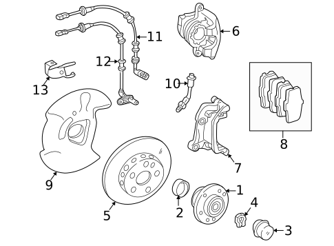 Front Brakes for 2002 Mercedes-Benz C 230 #0