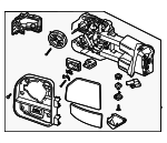PC3Z17682KB - Body: Mirror Assembly for Ford Image