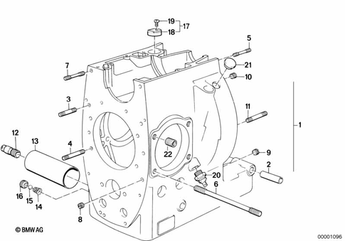 Engine Block for 1986 BMW-Motorrad R 80 G/S #0