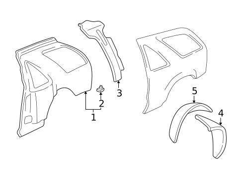 Inner Structure for 1995 Chevrolet Blazer #1