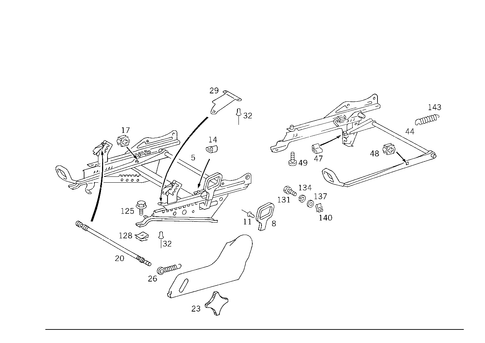Seat Adjuster for 1988 Mercedes-Benz 300E #1