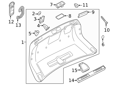 Interior Trim - Trunk for 2024 Audi A8 Quattro #0