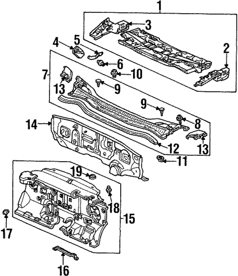 Cowl for 1998 Isuzu Oasis #0