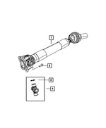 J3207886 - Front Axle; Corporate 205 MM; Differential and Drive Line: U-joint Snap Ring for Mopar Image