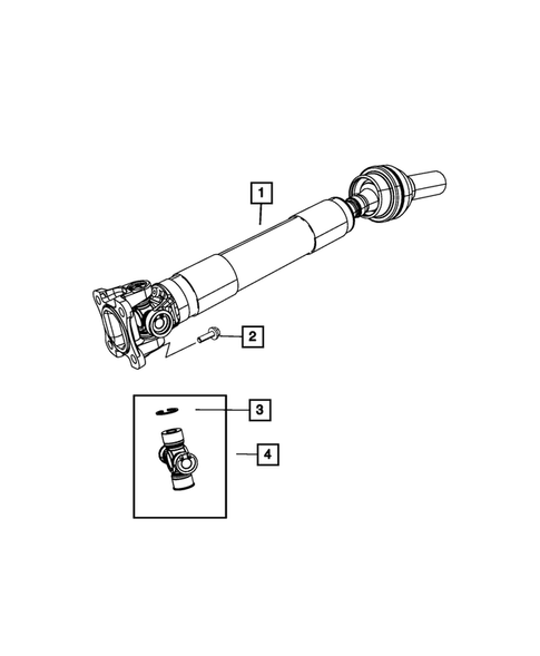 Drive Shaft for 2009 Dodge Dakota #0