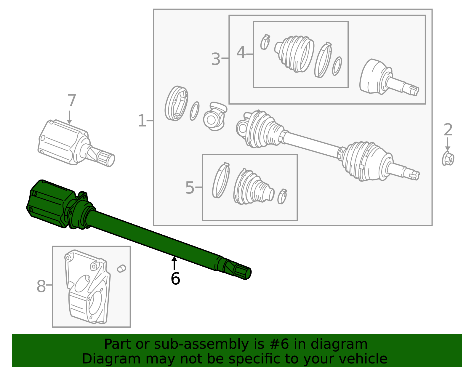 2014-2016 Fiat 500L Stub Shaft 68201204AA | Mopar Parts Canada