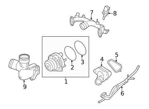 Water Pump for 2011 INFINITI M37 #0