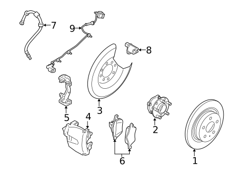 Rear Brakes for 2010 Volvo S40 #0