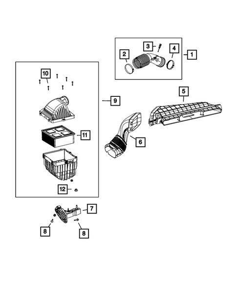Air Cleaner for 2023 Ram 2500 #1