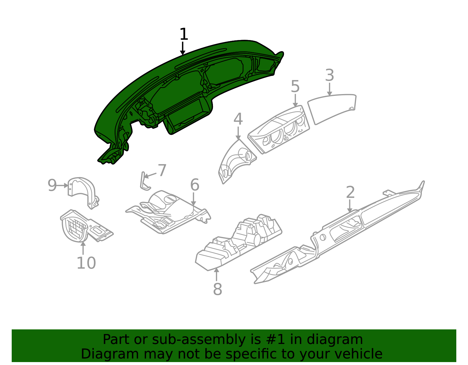Genuine BMW 51-45-8-241-707 | Instrument Panel | FREE Shipping on Most ...