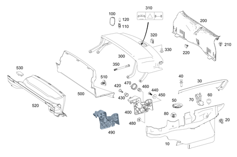 Luggage Compartment Covering for 2012 Mercedes-Benz SLK55 AMG #0