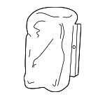 82121S01A13ZB - : 1999 2000 Honda Civic - Cover R Rear Seat-Back Trim *YR164L* (Medium Taupe) for Honda: Civic Image