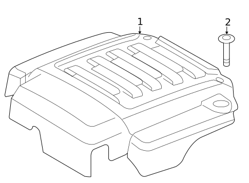 Engine Appearance Cover for 2006 Land Rover LR3 #0