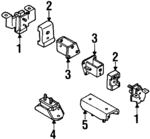 8973657950 - Engine: Mount for Isuzu Image