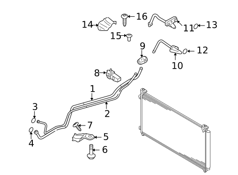 Rear AC Lines for 2012 Mazda CX-9 #0